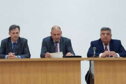 От ляво надясно: старши комисар Илиян Иванов, главен комисар Димитър Кангалджиев и старши комисар Пламен Иванов